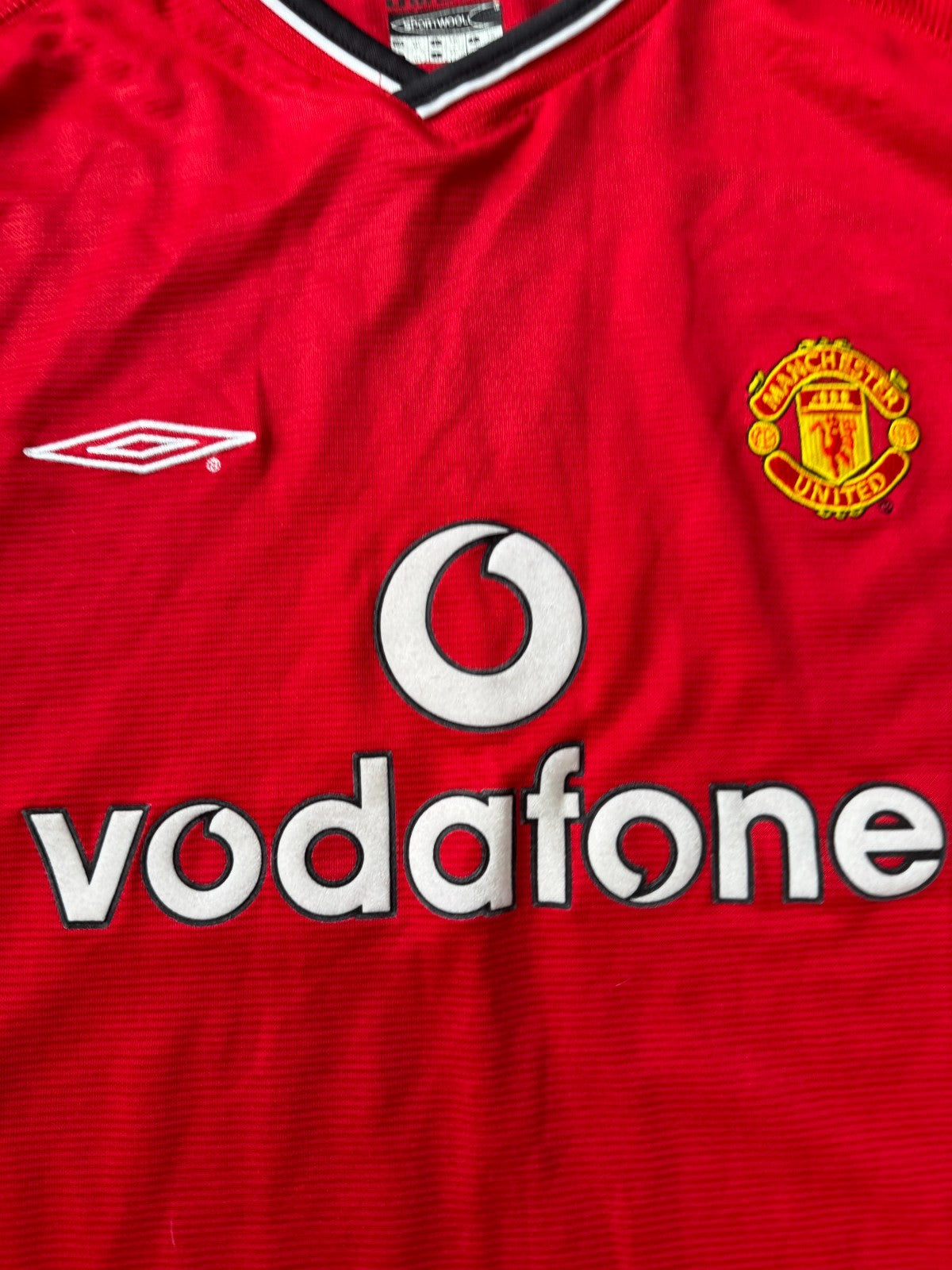 Original Umbro Manchester United 2000/2001 Long Sleeve Home Shirt Mens XXL1