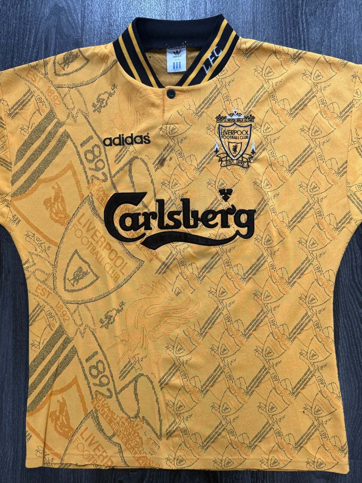 Original Adidas Liverpool 1994/1995 Third Shirt Mens Extra Large XL0