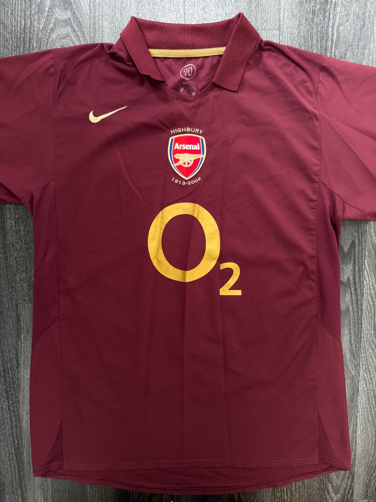 Original Authentic Nike Arsenal 2005/2006 Highbury Home Shirt Mens Medium0