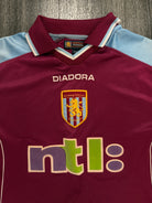 Original Diadora Aston Villa 2000/2001 Home Shirt Mens Small1