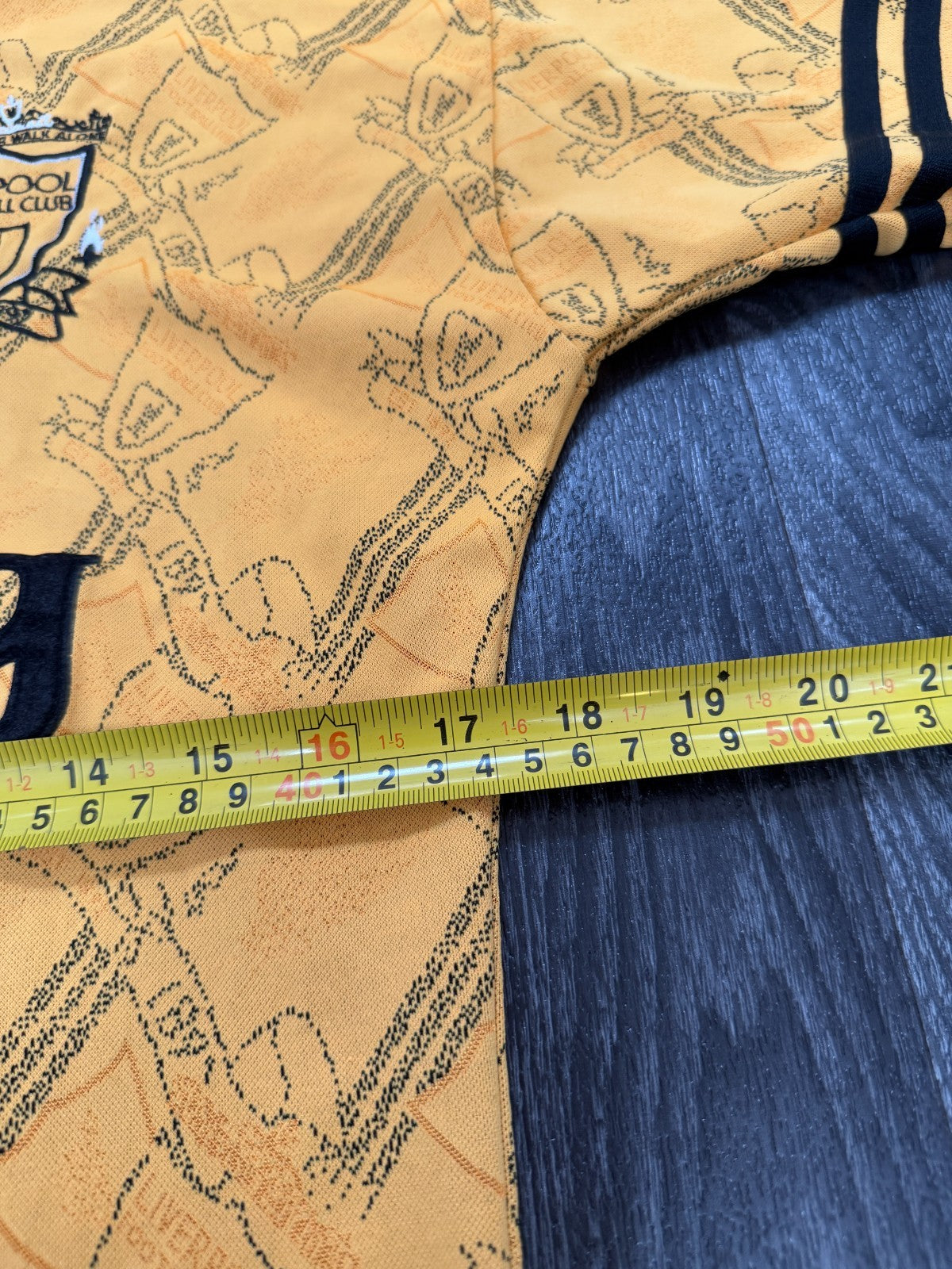 Original Adidas Liverpool 1994/1995 Third Shirt WALTERS 11 Mens Small S6