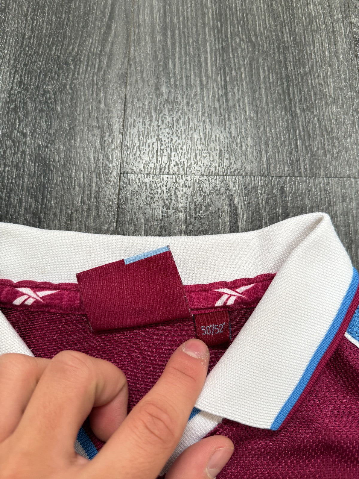 Original Authentic Reebok Aston Villa 1998/1999 Home Shirt Mens XXL 2XL2