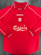 Original Reebok Liverpool 2000/2001 Long Sleeve Home Shirt Mens Large0