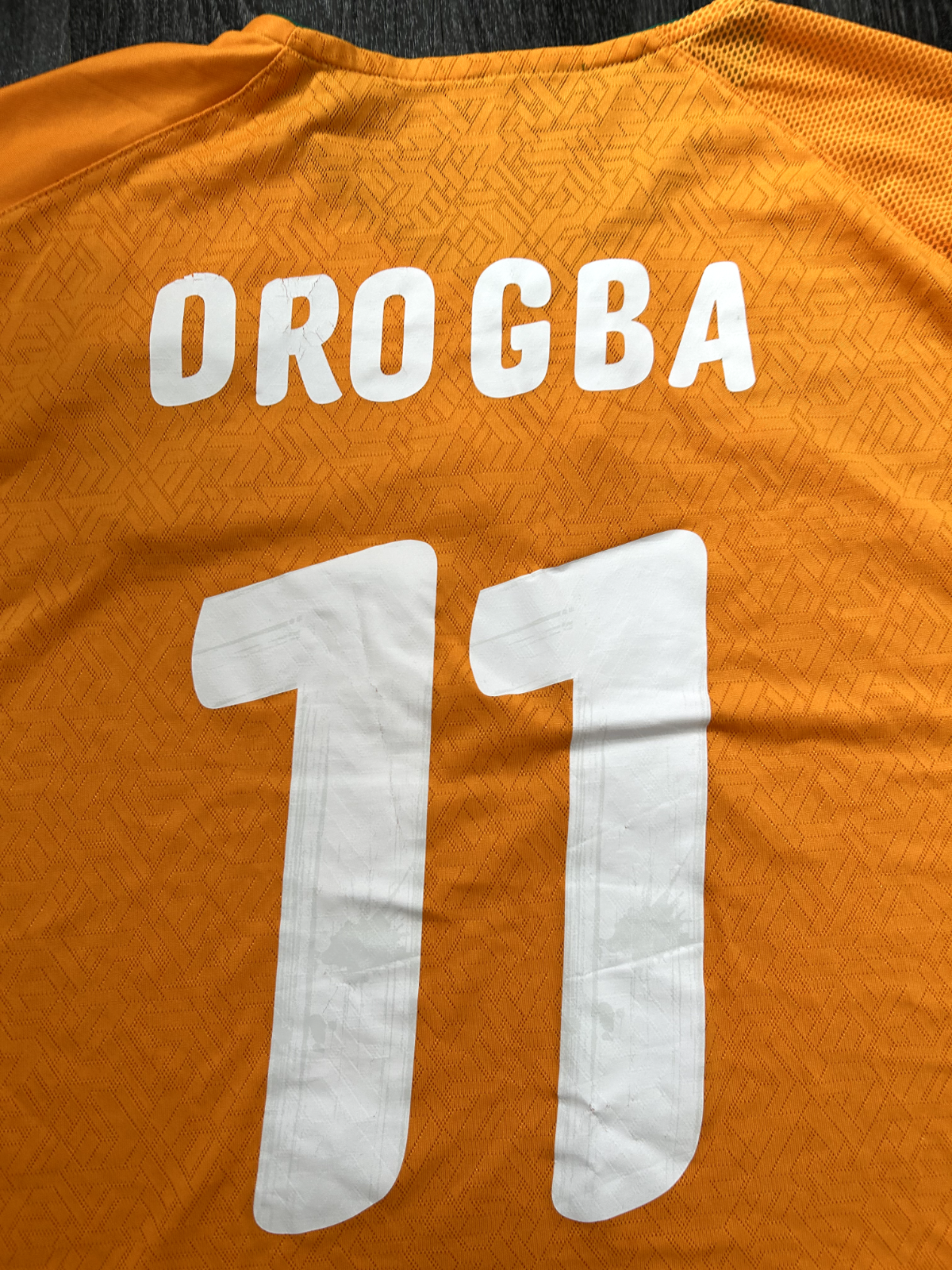 Original Authentic Puma Ivory Coast 2010 Home Shirt Drogba 11 Mens XXXL 3XL14