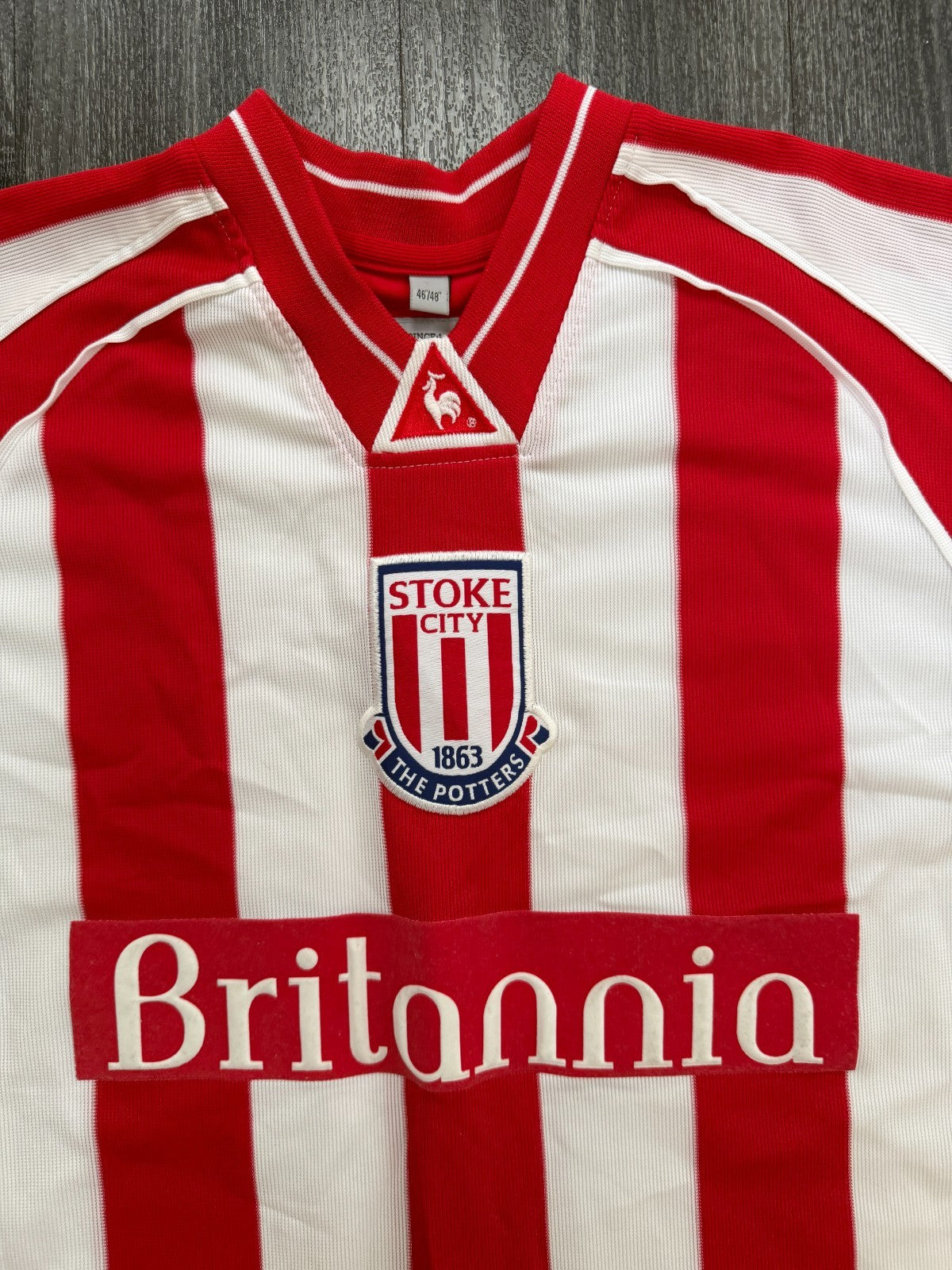 Original Authentic Le Coq Sportif Stoke City 2001/2002 Home Shirt Mens XXL 2XL1