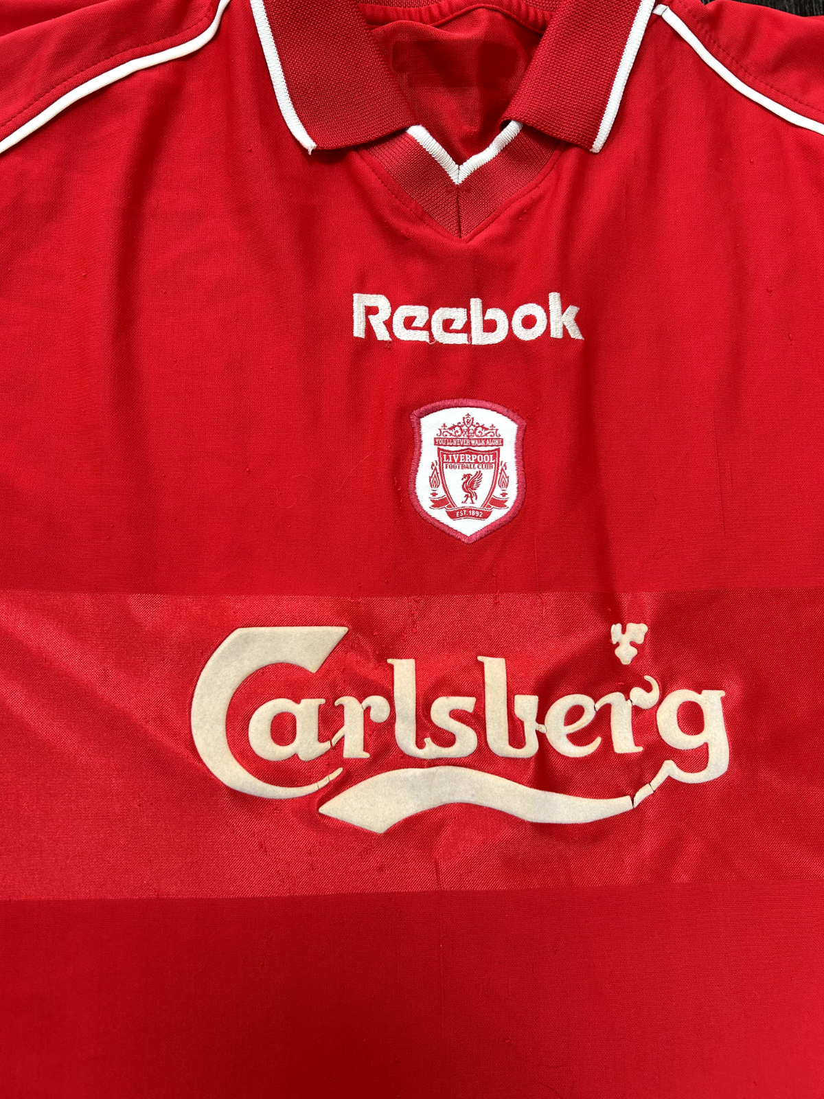 Original Authentic Reebok Liverpool 2001/2002 Home Shirt Mens Large1