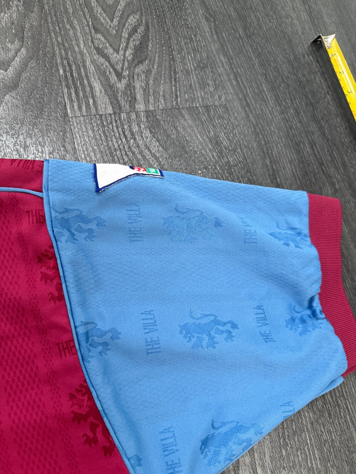 Original Reebok Aston Villa 1995/1996 Home Shirt McGRATH 5 Mens Large6