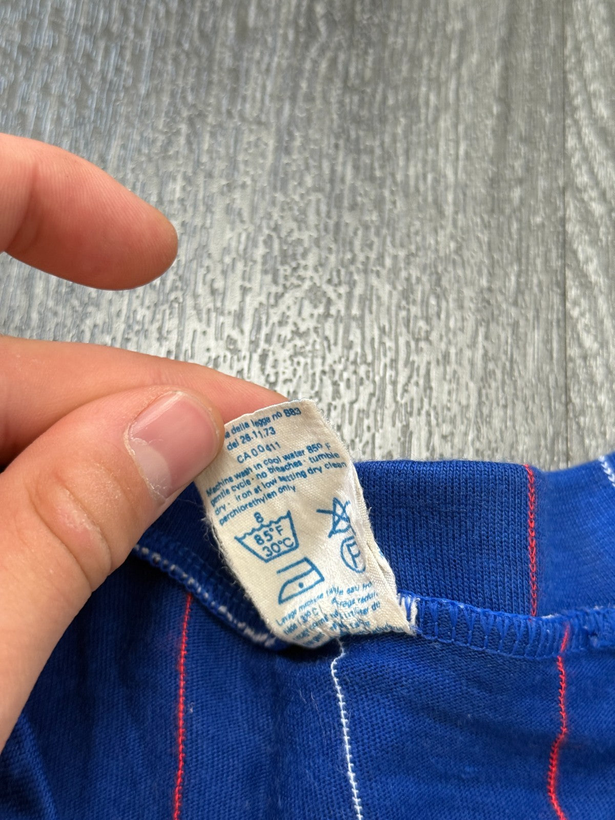 Original Adidas France Football 1982 Long Sleeve Home Shirt Mens Small3