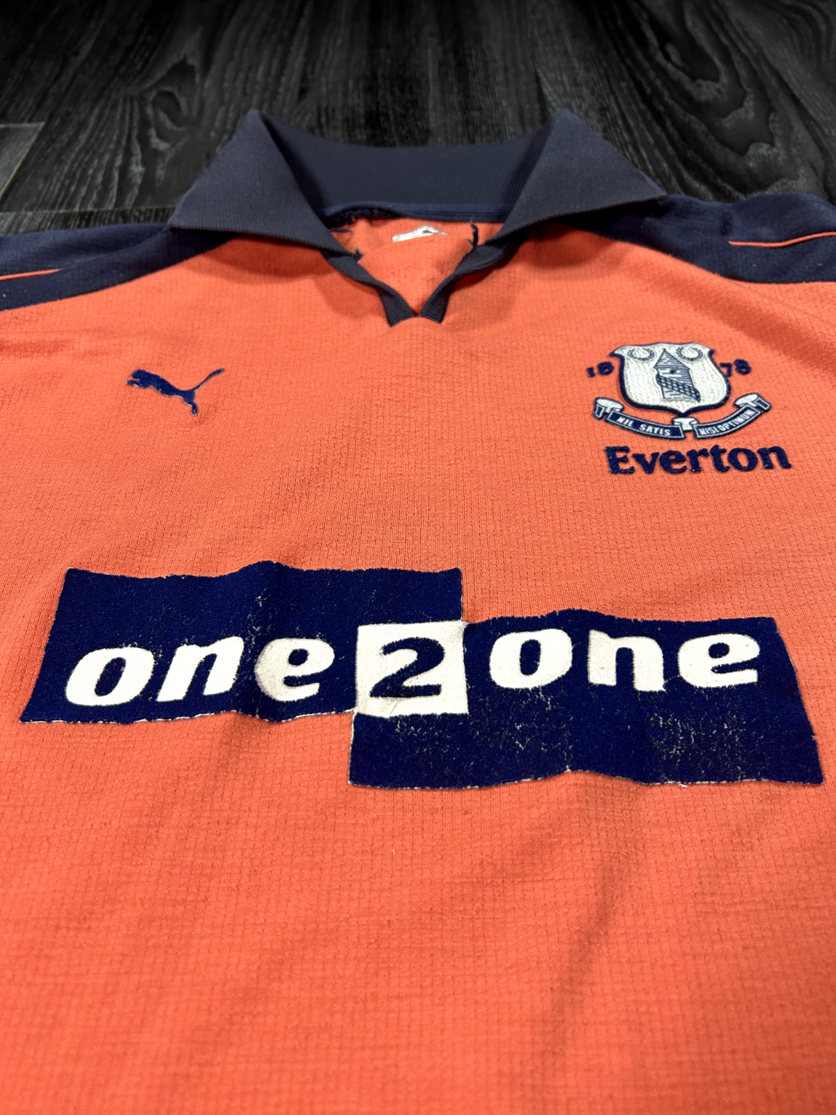 Original Authentic Puma Everton 2001/2002 Third Shirt Mens XXS7