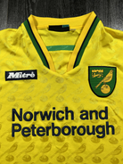 Original Authentic Mitre Norwich City 1996/1997 Home Shirt XXL Mens1
