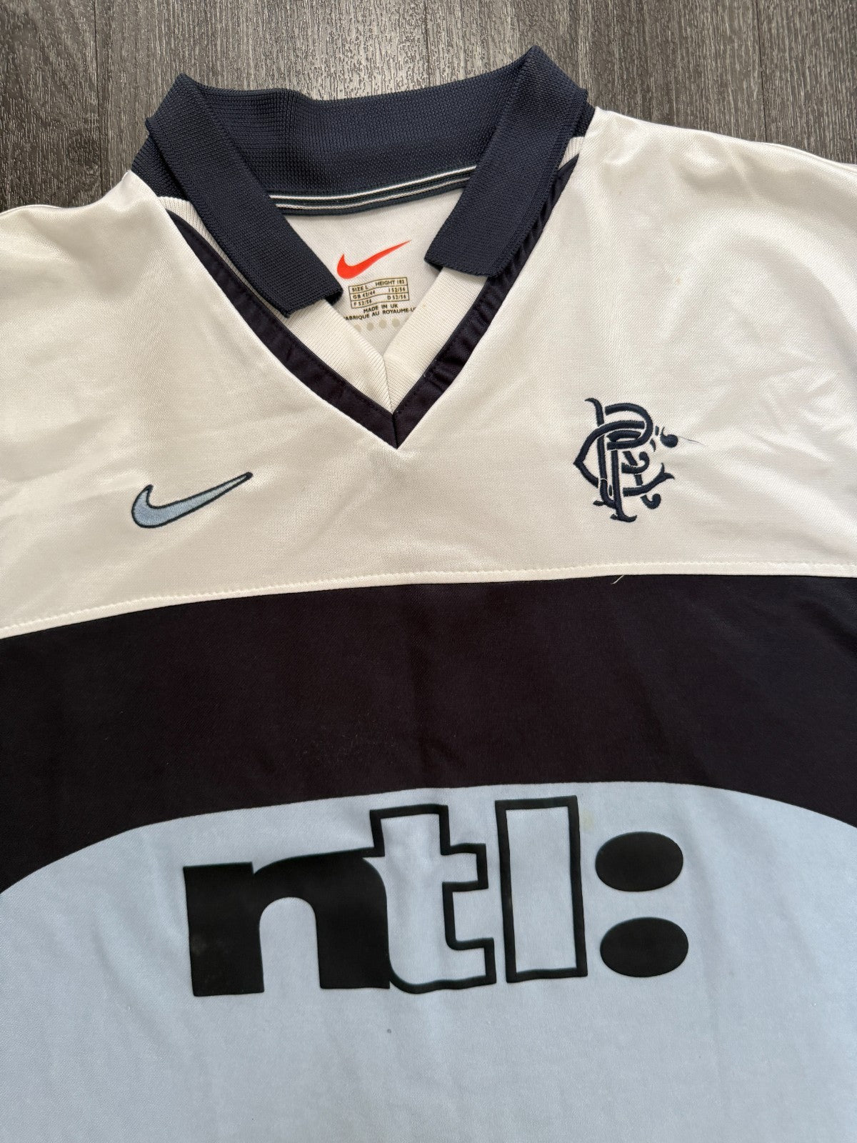 Original Authentic Nike Rangers 1999/2000 Away Shirt Mens Large1