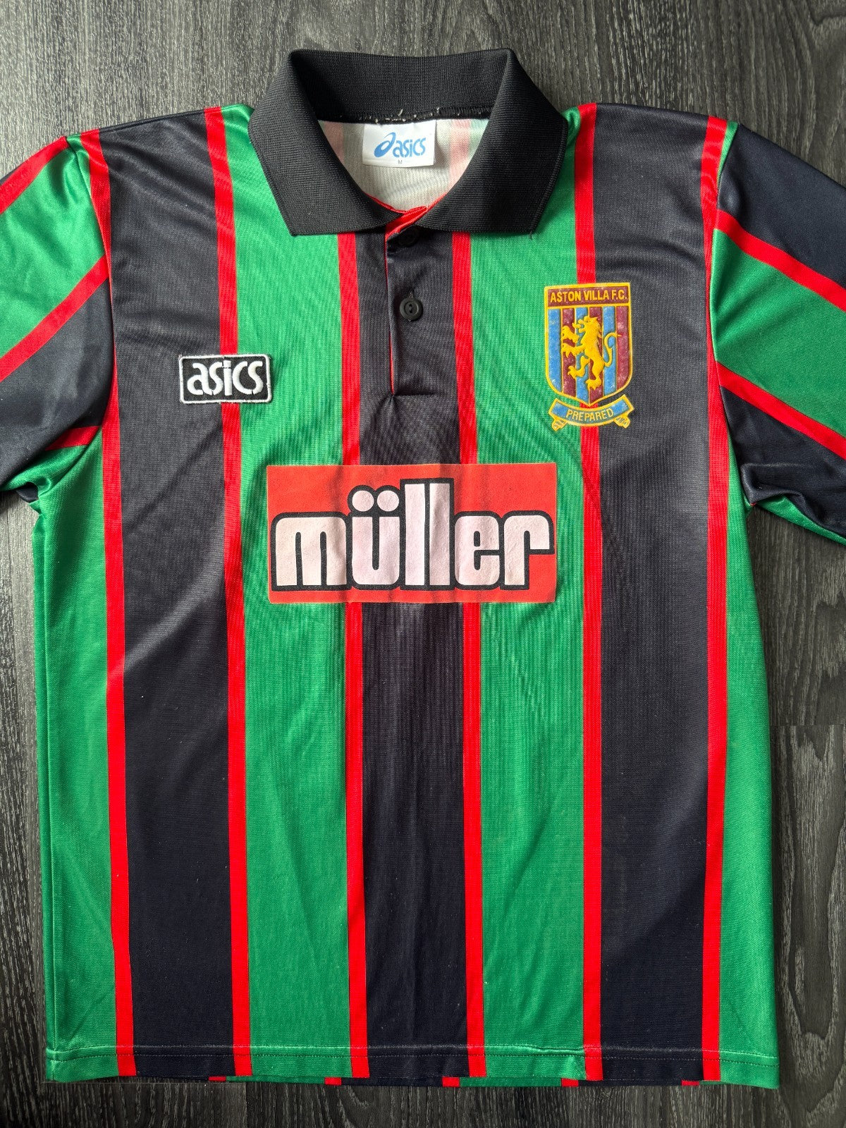 Original Authentic Asics Aston Villa 1993/1994 Away Shirt Mens Medium0