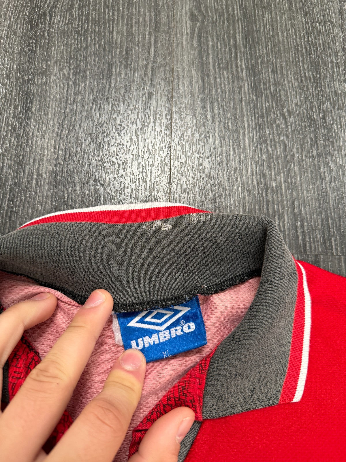 Original Authentic Umbro Manchester United 1994/1995 Home Shirt Mens XL2