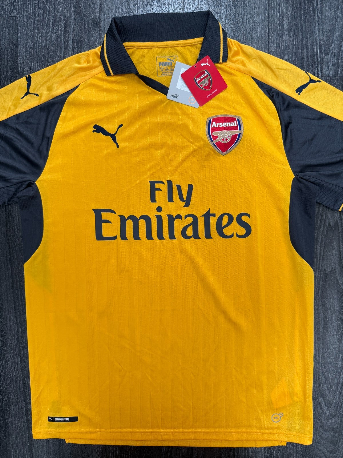 BNWT Original Puma Arsenal 2016/2017 Away Shirt Mens Large0