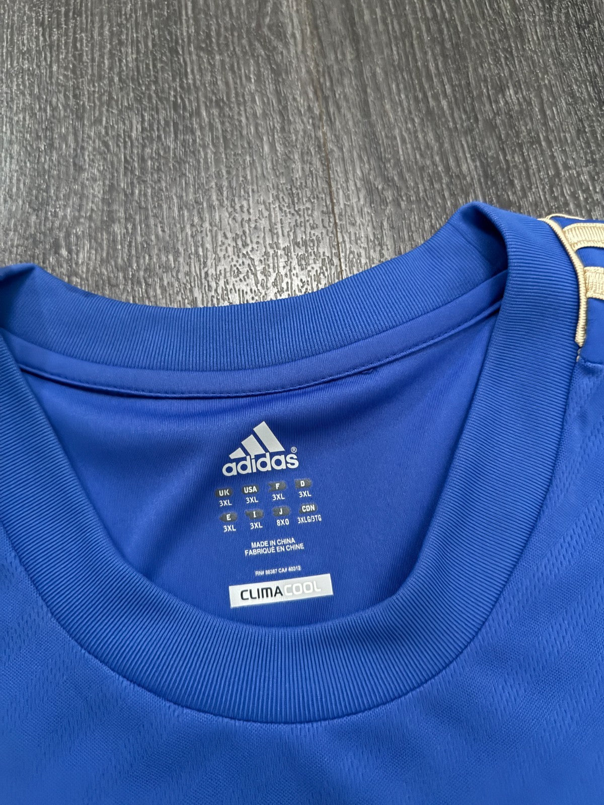 Original Adidas Chelsea 2012/2013 Long Sleeve Home Shirt Mens 3XL XXXL3