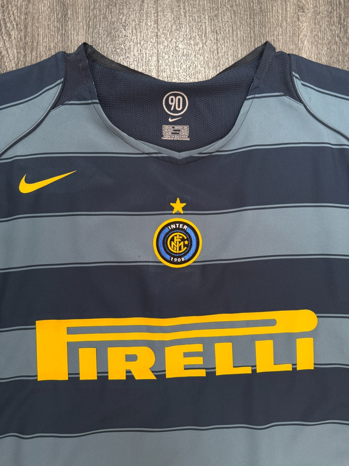 Original Nike Inter Milan 2004/2005 Third Shirt Mens Extra Large XL1
