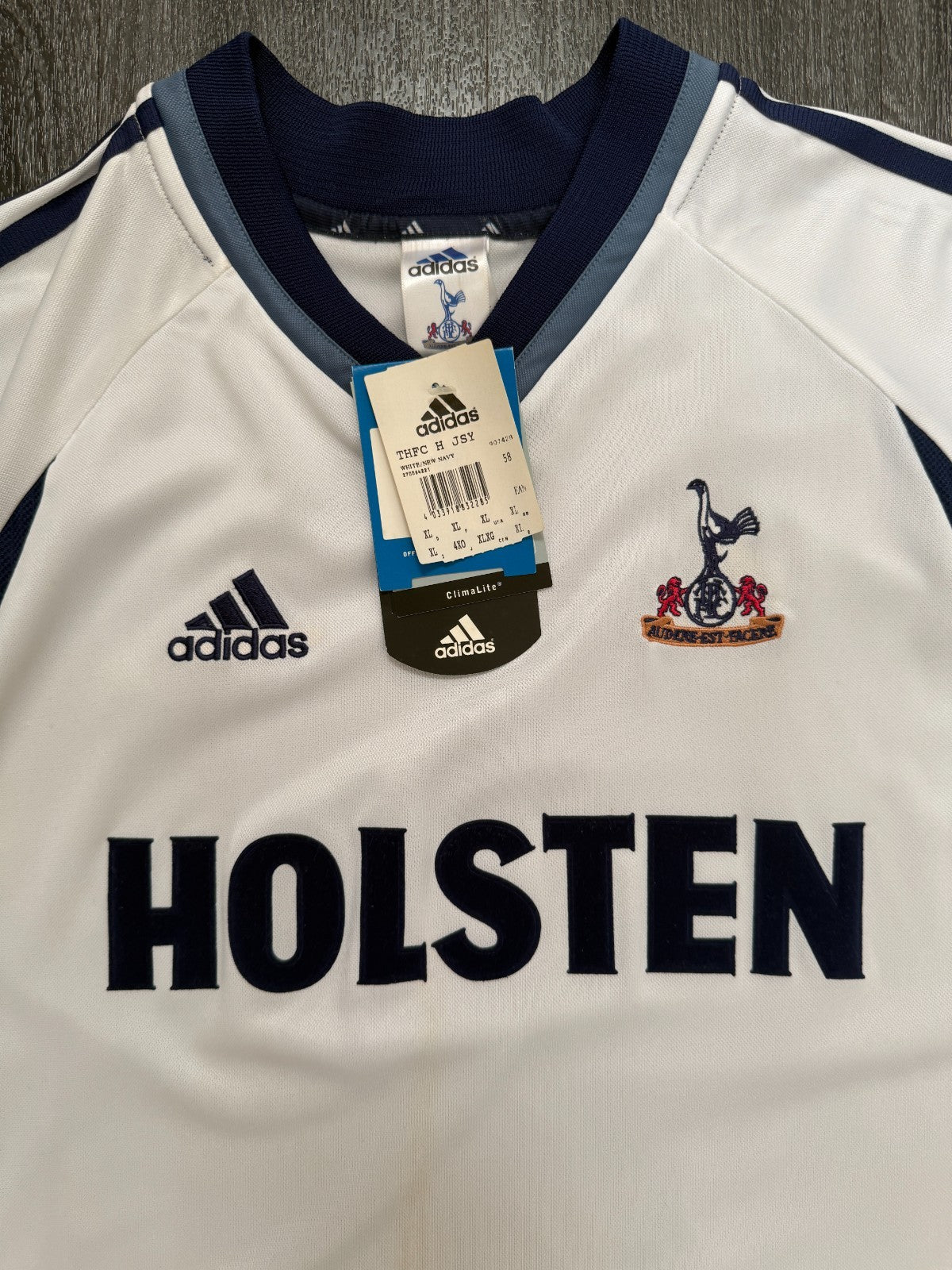 BNWT Original Adidas Tottenham Hotspuir Spurs 2001/2002 Home Shirt Mens XL1