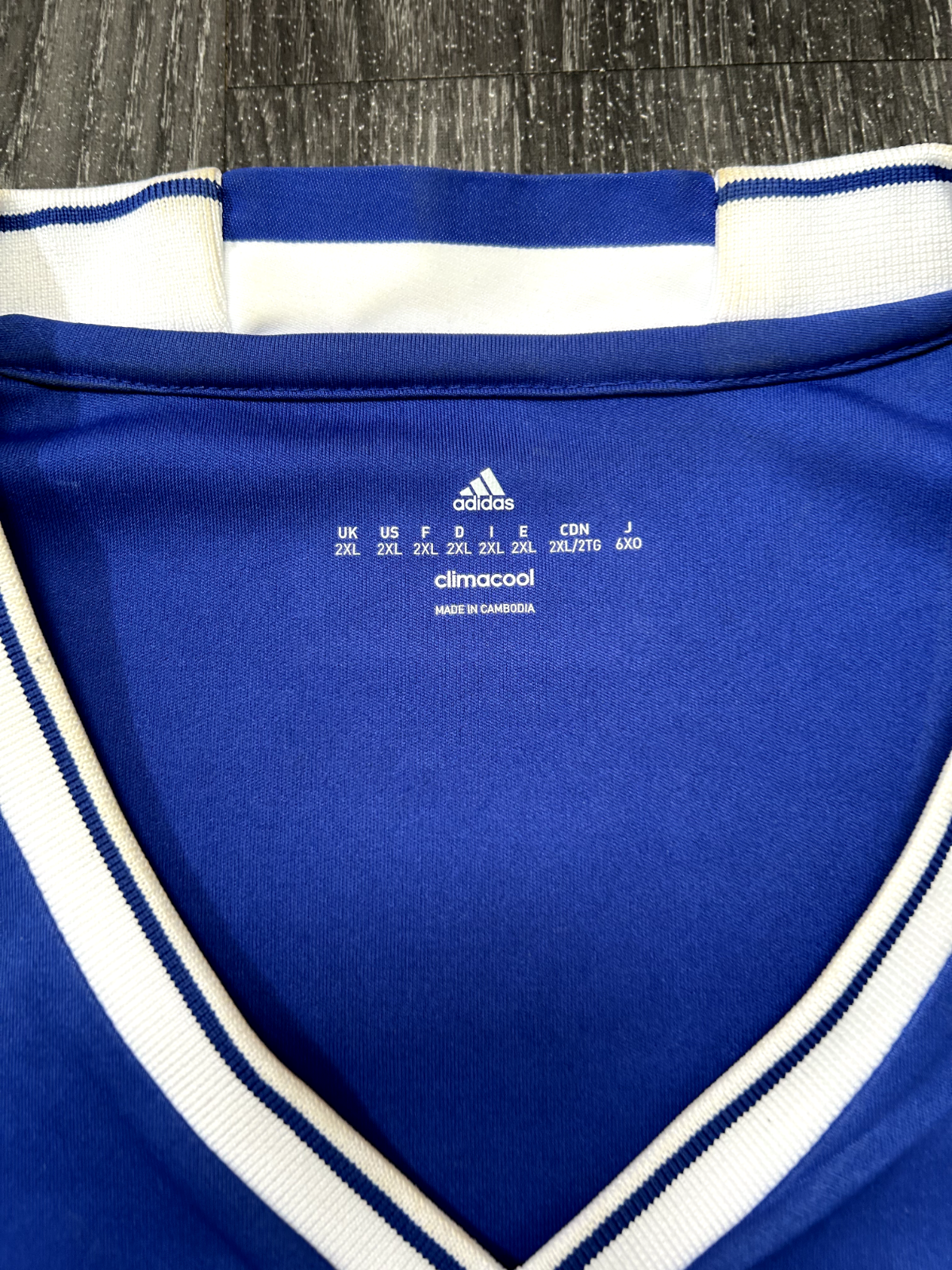 Original Authentic Adidas Chelsea 2016/2017 Home Shirt Mens XXL 2XL6