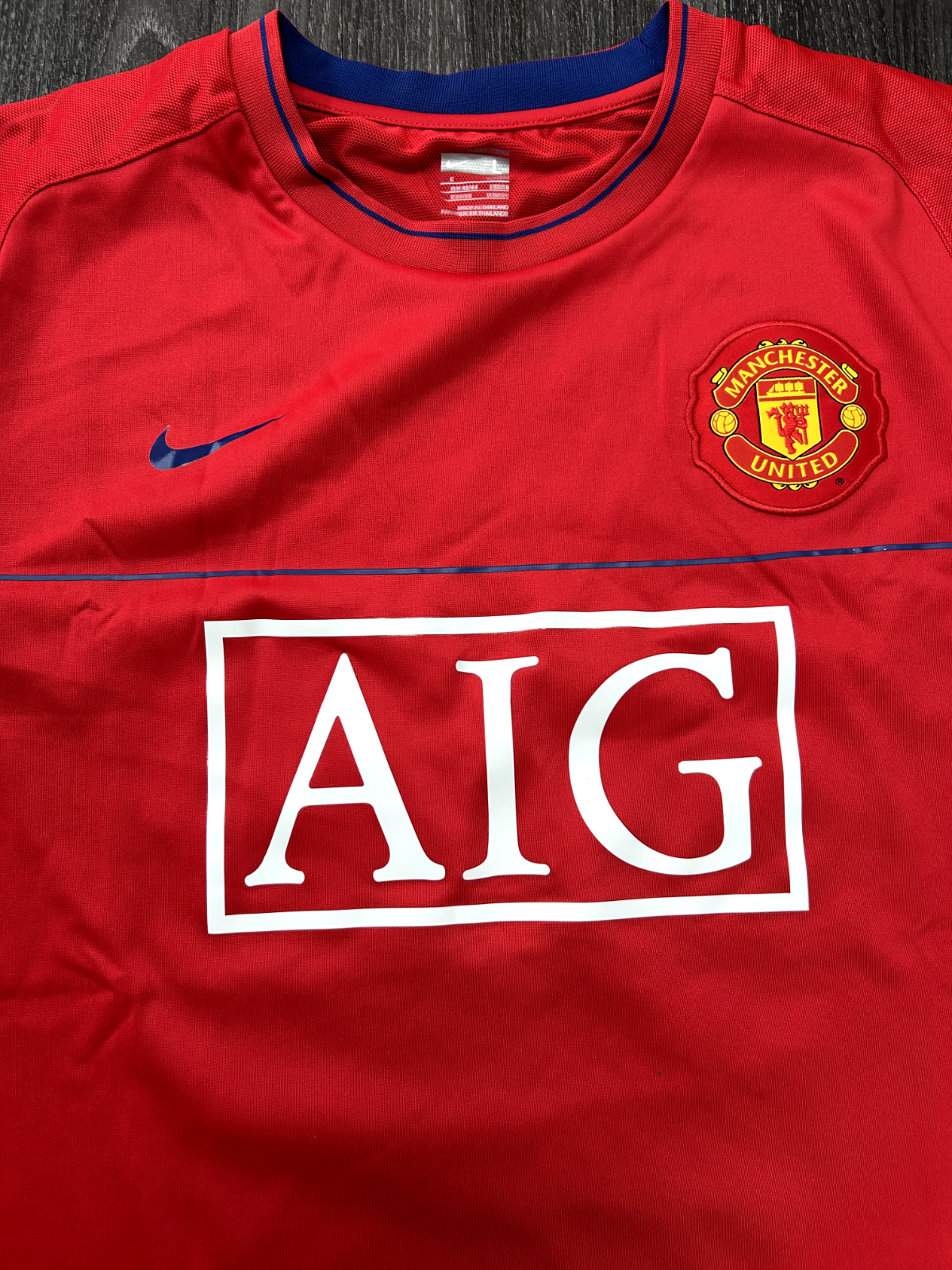 Original Authentic Nike Manchester United 2008/2009 Training Shirt Mens Large1