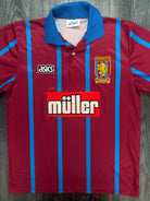 Original Authentic Asics Aston Villa 1993/1994 Home Shirt Mens Medium0