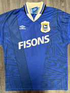 Original Authentic Umbro Ipswich Town 1994/1995 Home Shirt Mens Extra Large XL0