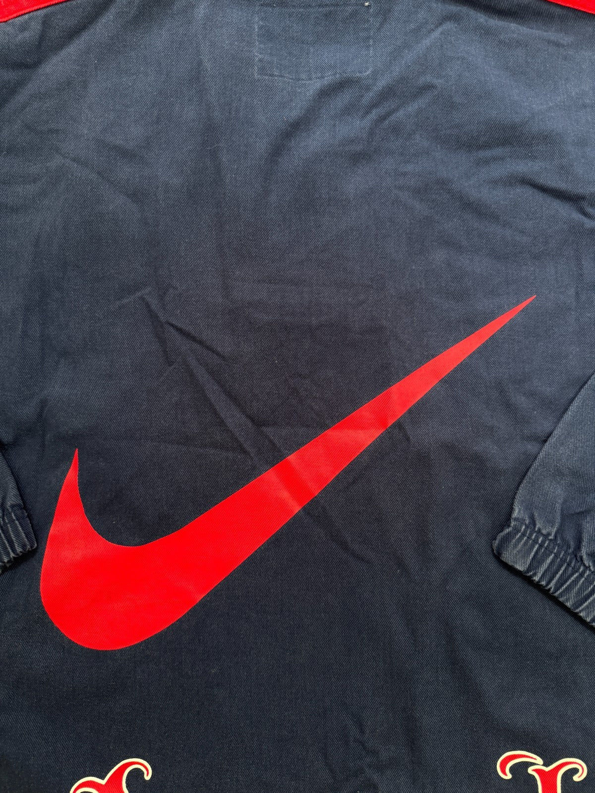 Original Authentic Nike Arsenal 1995/1996 Denim Drill Top Jacket Mens XL8