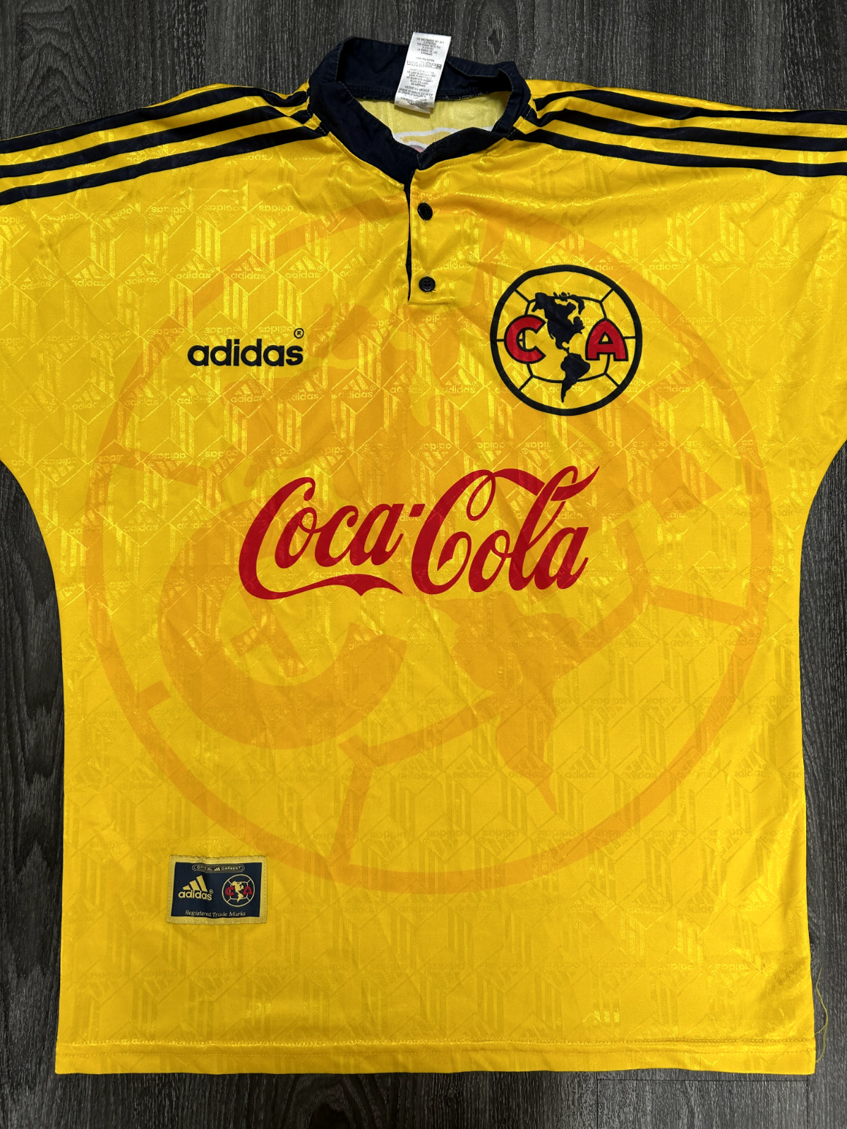 Original Authentic Adidas Club América 1998/1999 Home Shirt Mens Large0