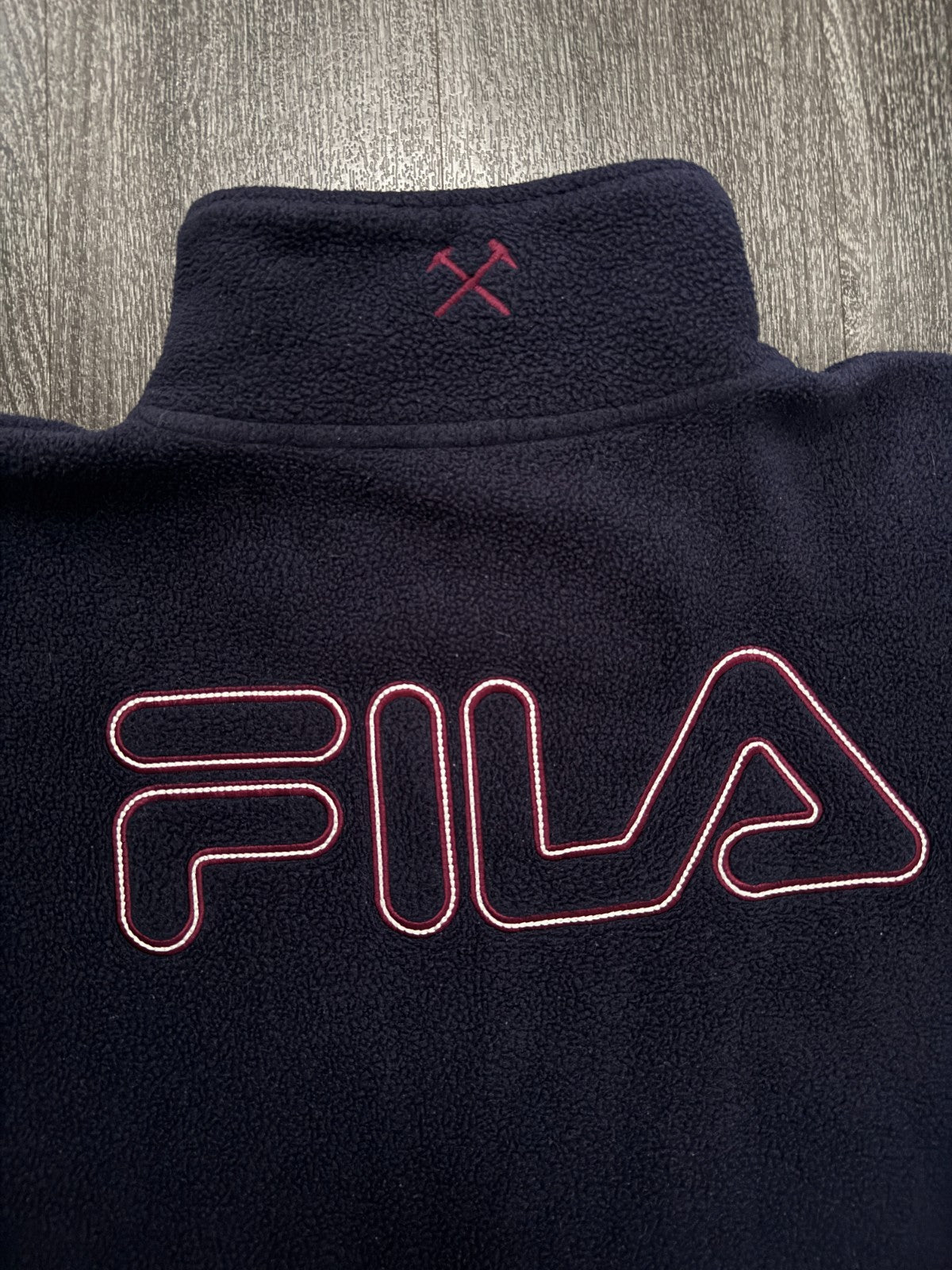 Original Fila West Ham United 1999/2000 Fleece Quarter Zip Mens XL6