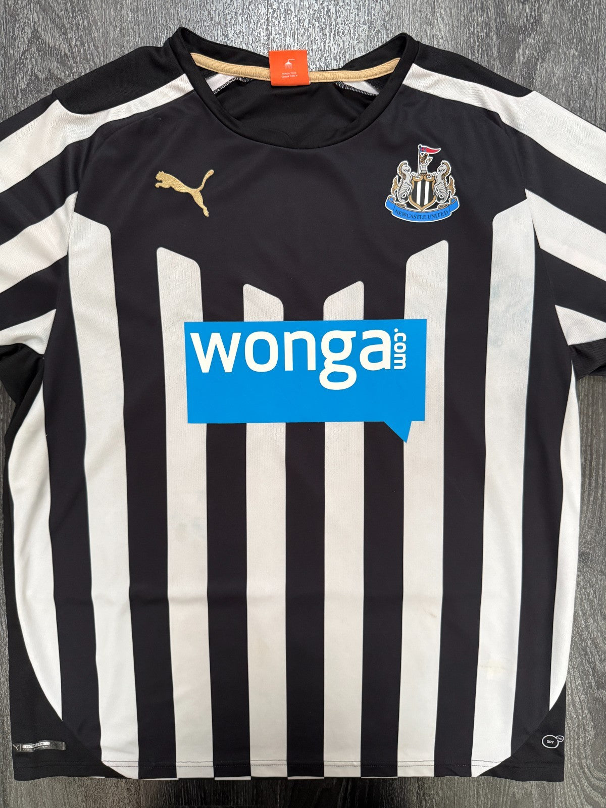 Original Puma Newcastle United 2014/2015 Home Shirt Mens Large L0
