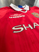 Original Umbro Manchester United 1999 Champions League Home Shirt Mens XL3