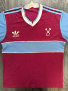 Original Authentic Adidas West Ham United 1983/1984 Home Shirt Mens Large0
