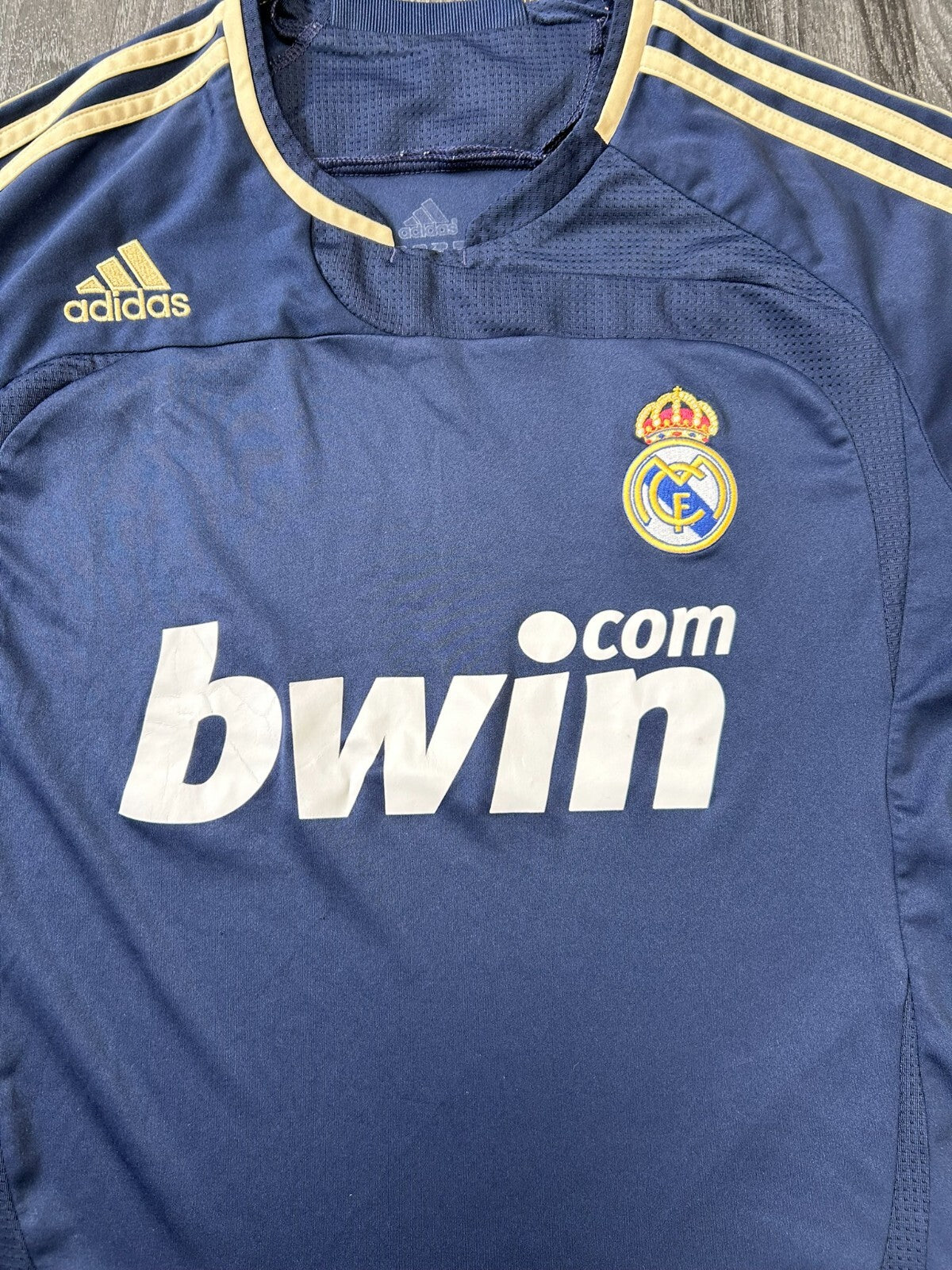 Original Authentic Adidas Real Madrid 2007/2008 Away Shirt Mens Medium1