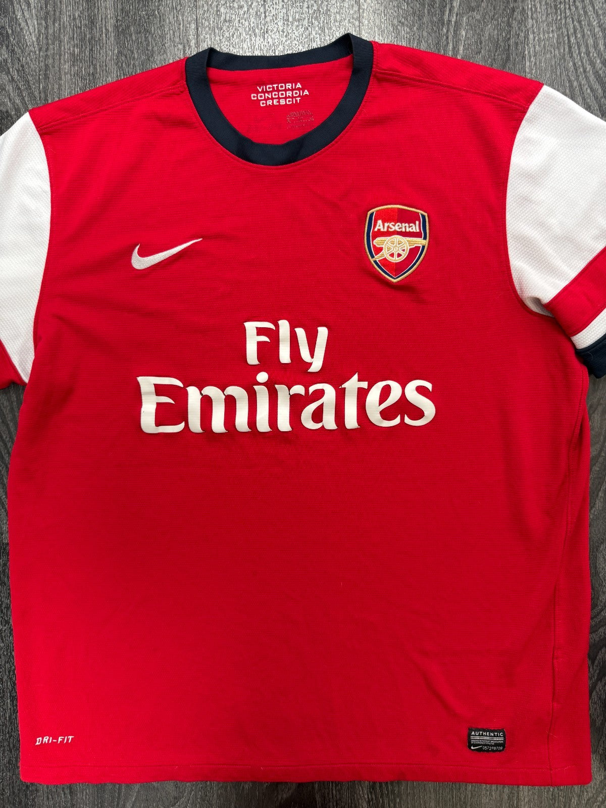 Original Authentic Nike Arsenal 2012/2013 Home Shirt Mens XXL 2XL0