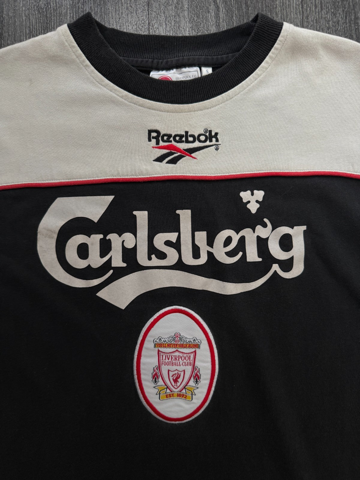 Original Authentic Reebok Liverpool 1996/1997 Training Shirt Mens Small1