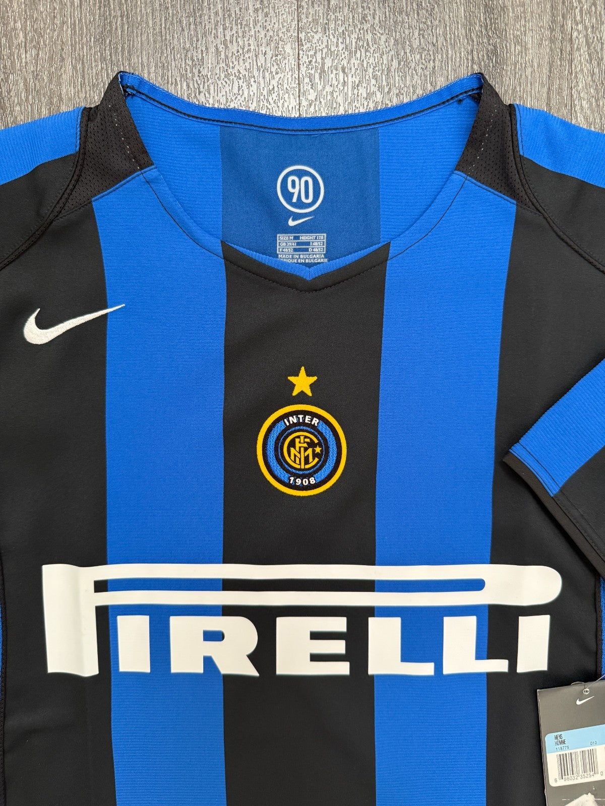 BNWT Nike Inter Milan 2004/2005 Home Shirt Mens Medium M1