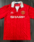 Original Authentic Umbro Manchester United 1992/1993 Home Shirt Mens Medium0