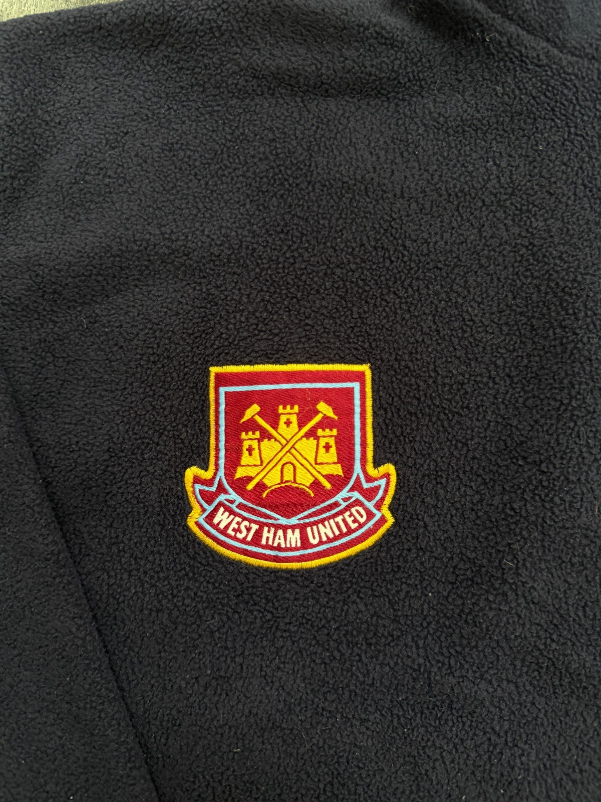 Original Fila West Ham United 1999/2000 Fleece Quarter Zip Mens Large2