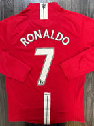 Nike Manchester United 2007/2008 Long Sleeve Home Shirt RONALDO 7 Mens Small0