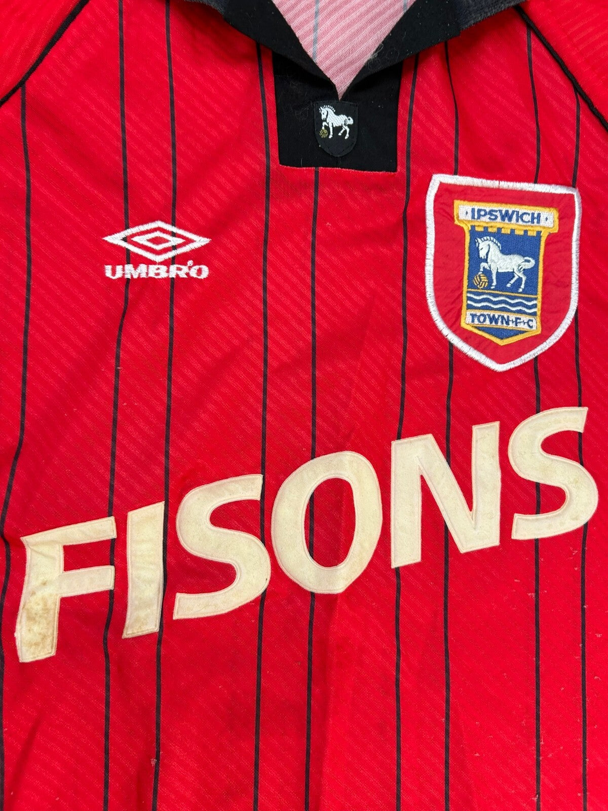 Original Authentic Umbro Ipswich Town 1993/1994 Away Shirt Mens Extra Large XL1