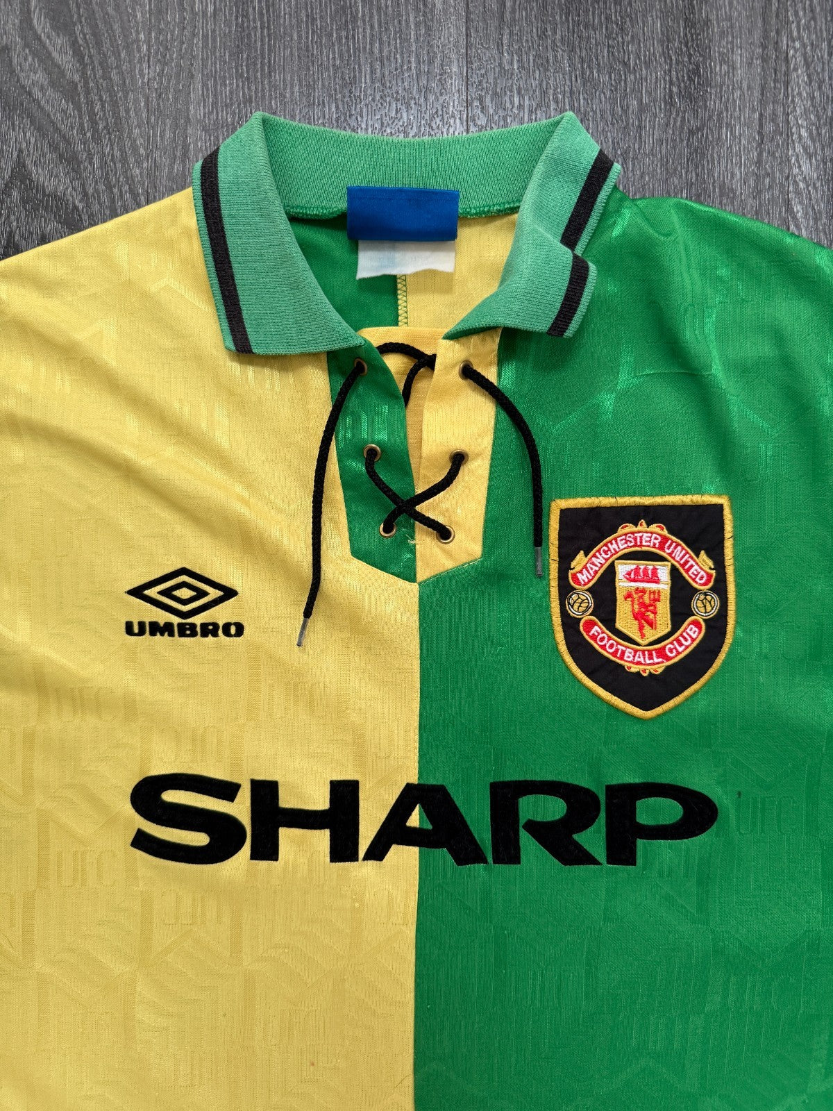 Original Umbro Manchester United 1992/1993 Third Shirt Mens Extra Large XL1