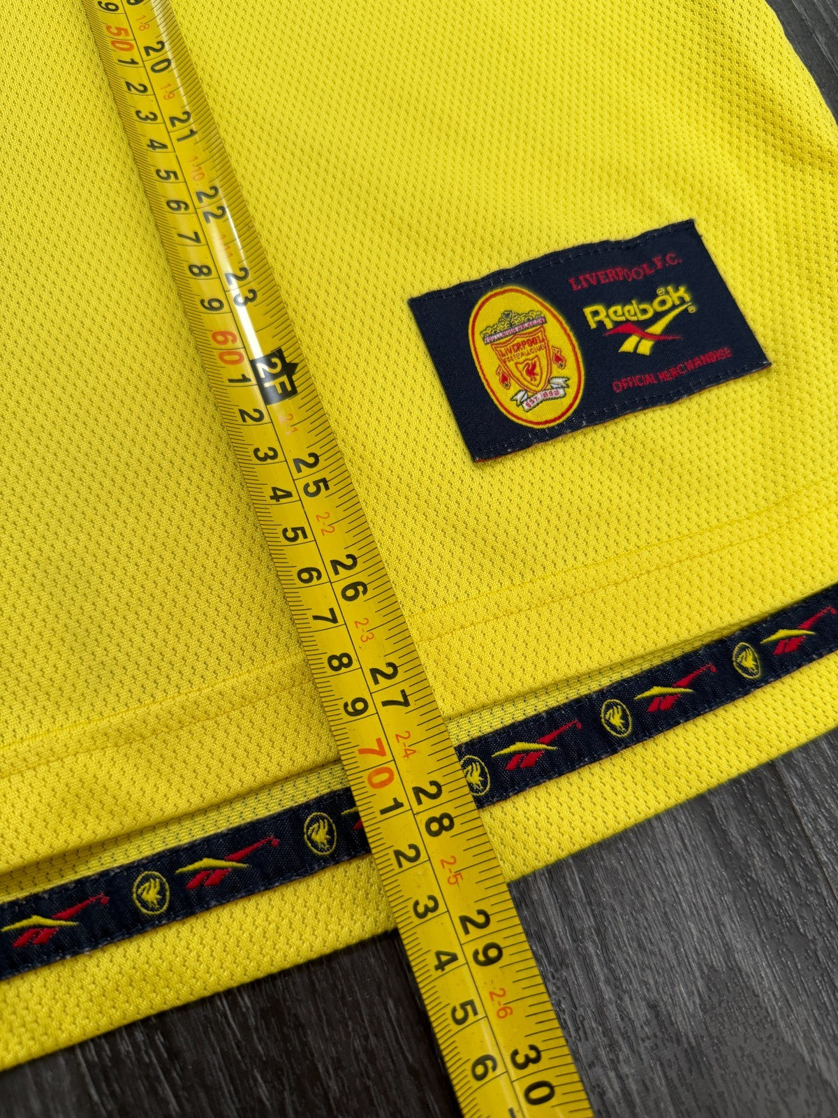 Original Authentic Reebok Liverpool 1997/1998 Away Shirt Mens XXL 2XL3