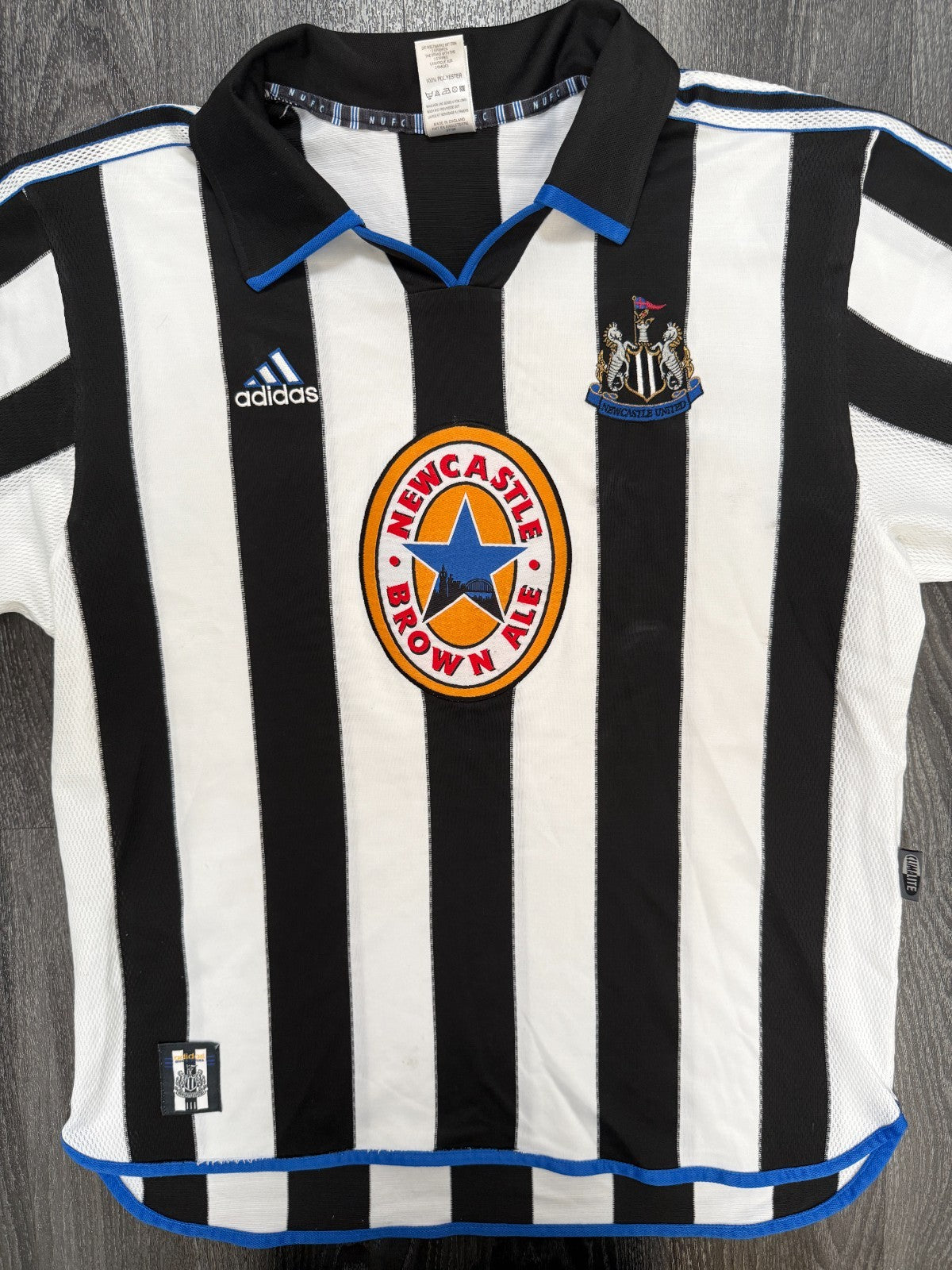 Original Adidas Newcastle United 1999/2000 Home Shirt Mens Extra Large0