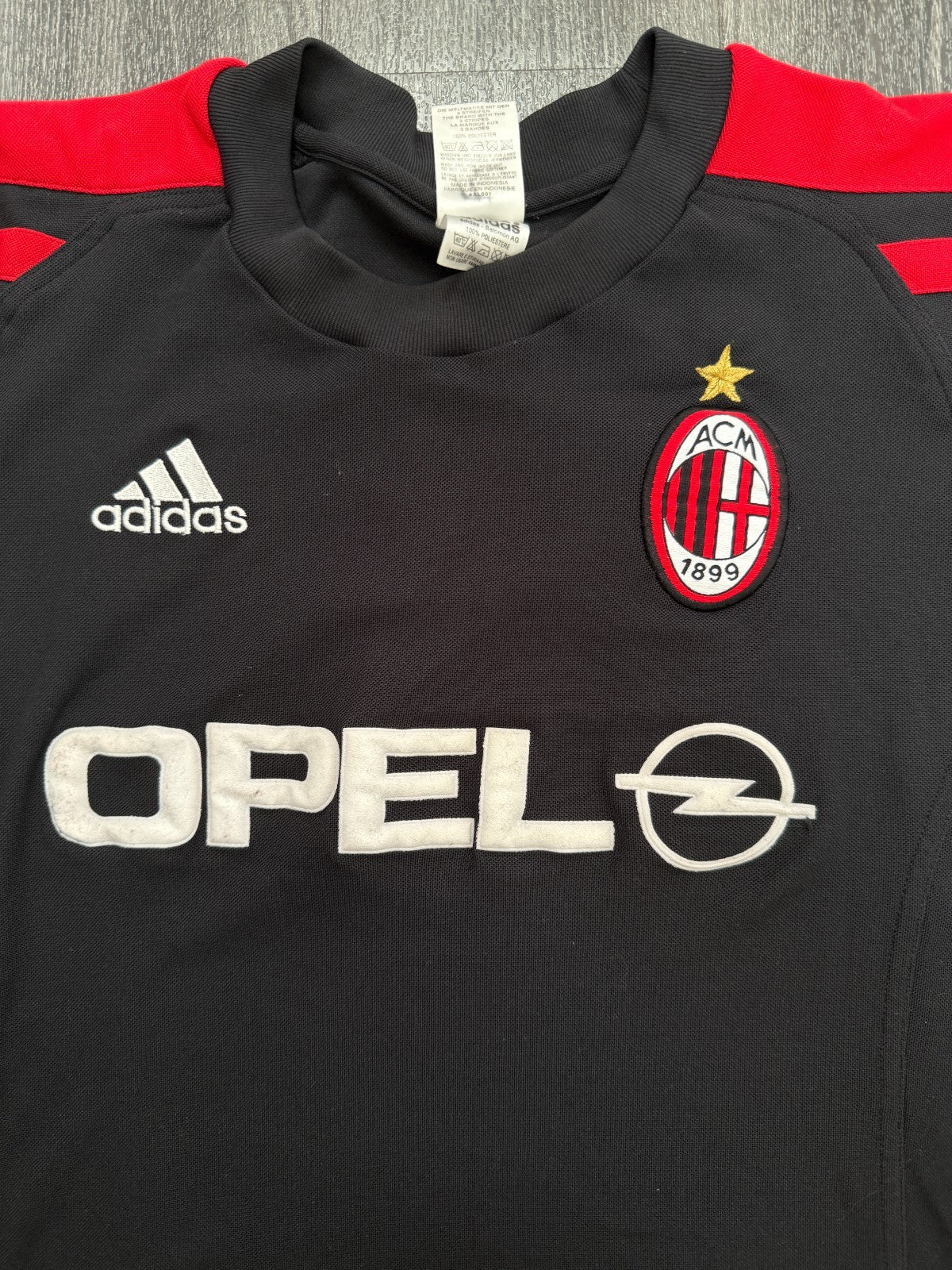 Original Authentic Adidas AC Milan 1998/1999 Training Top Jumper Mens Small1