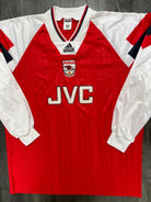 Original Adidas Arsenal 1992/1993 Long Sleeve Home Shirt Mens Extra Large0