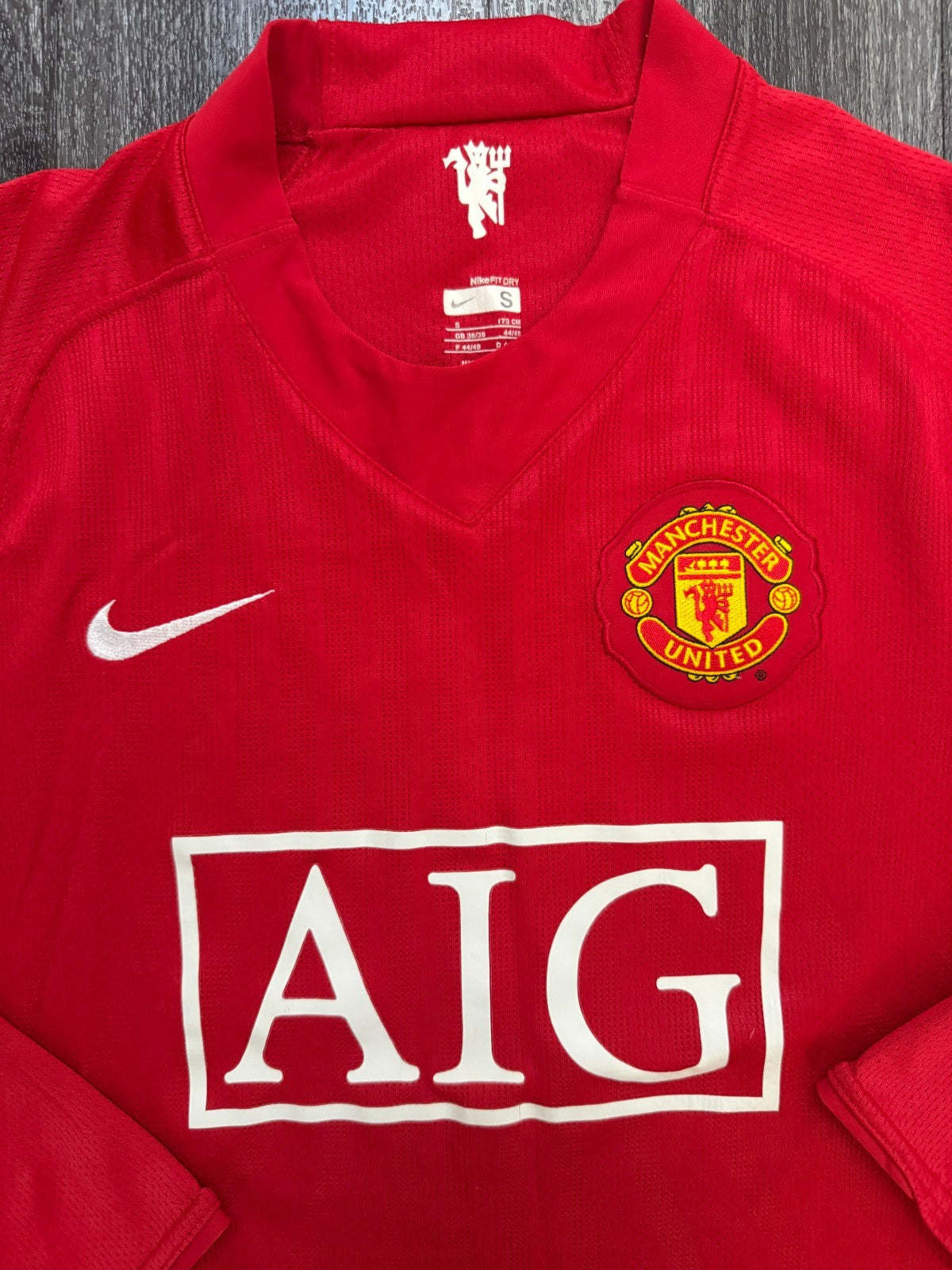 Nike Manchester United 2007/2008 Long Sleeve Home Shirt RONALDO 7 Mens Small2