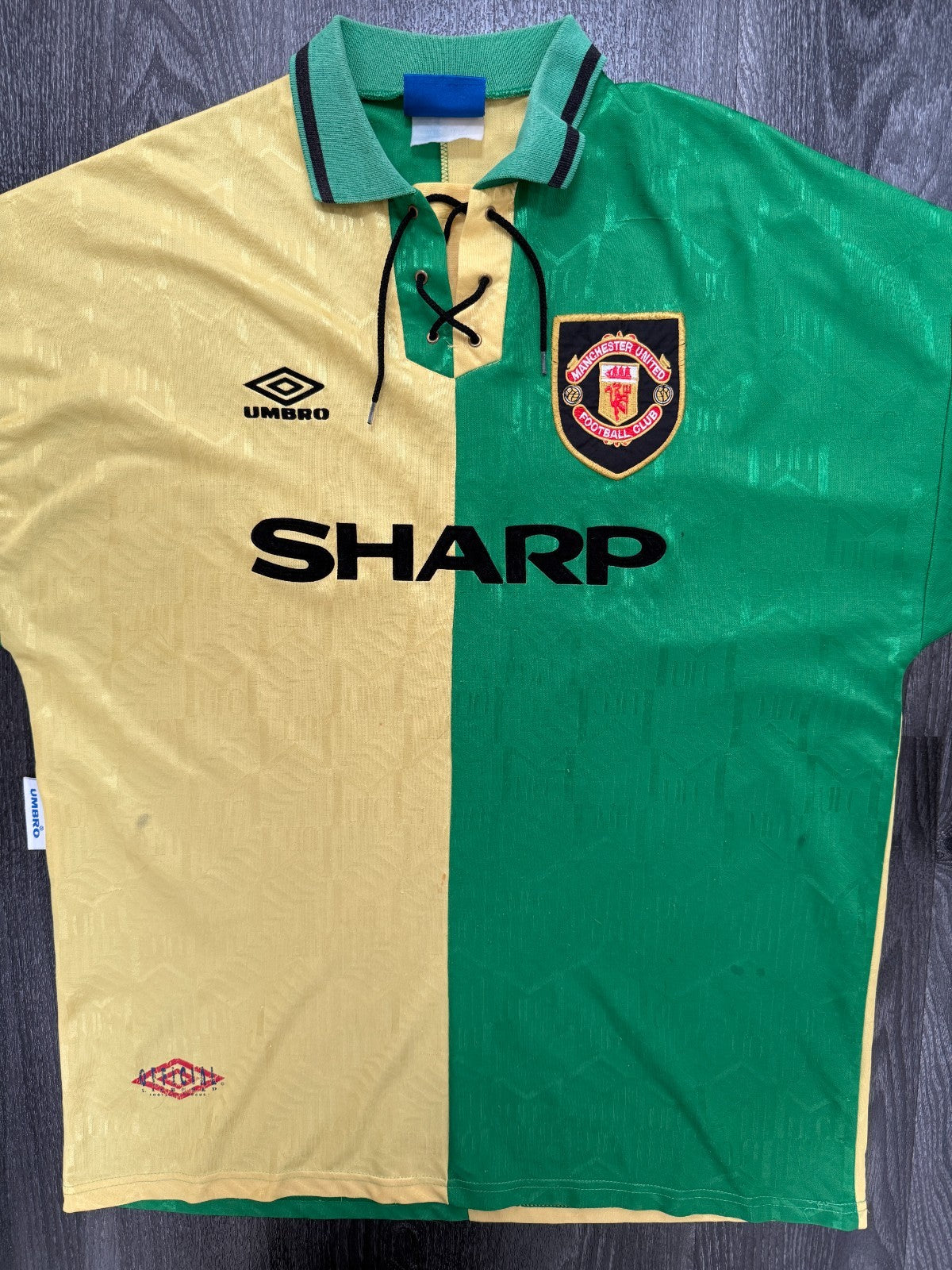 Original Umbro Manchester United 1992/1993 Third Shirt Mens Extra Large XL0