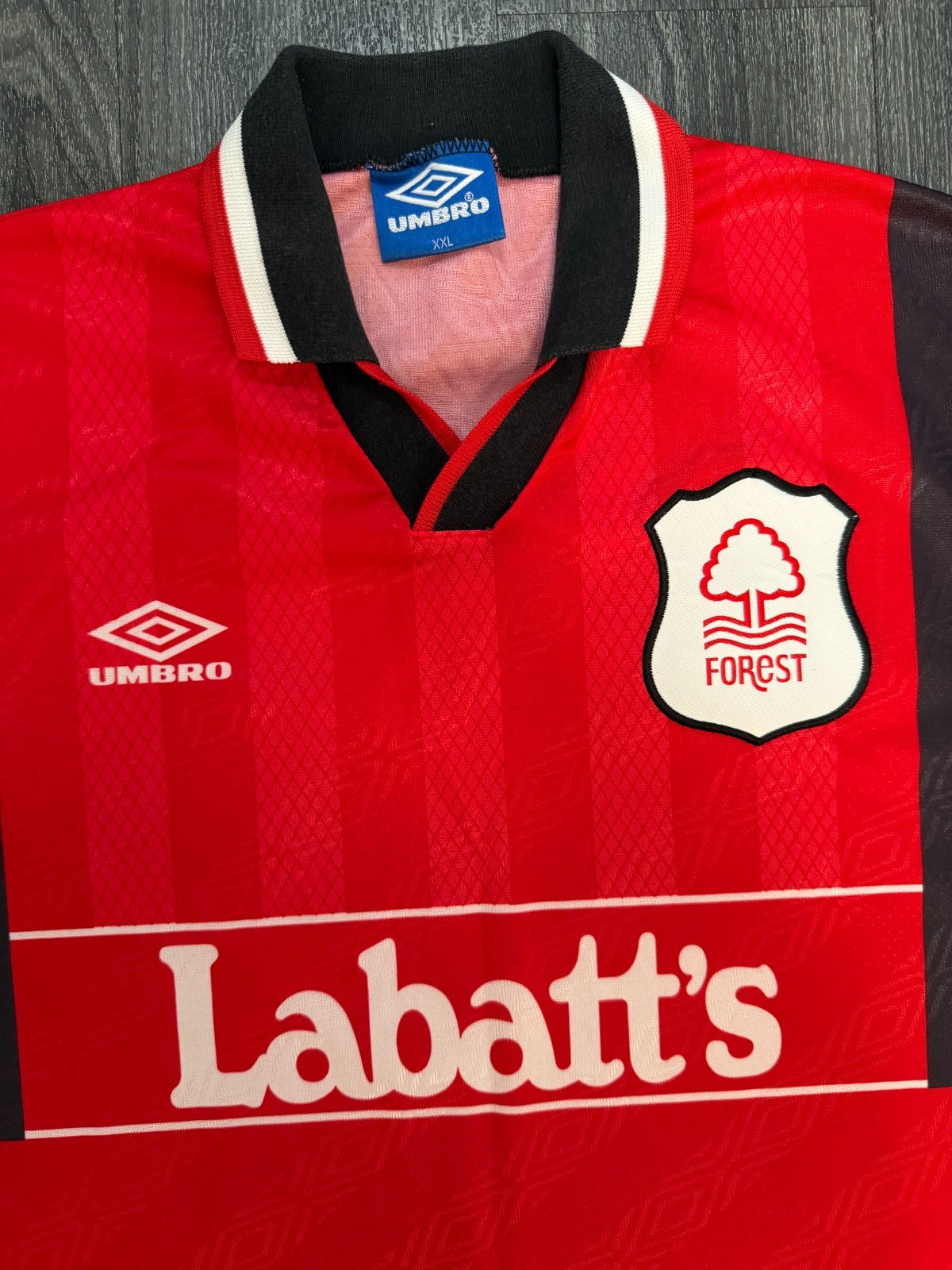 Original Umbro Nottingham Forest 1994/1995 Home Shirt Mens XXL 2XL1