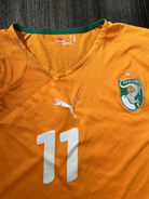 Original Authentic Puma Ivory Coast 2010 Home Shirt Drogba 11 Mens XXXL 3XL2