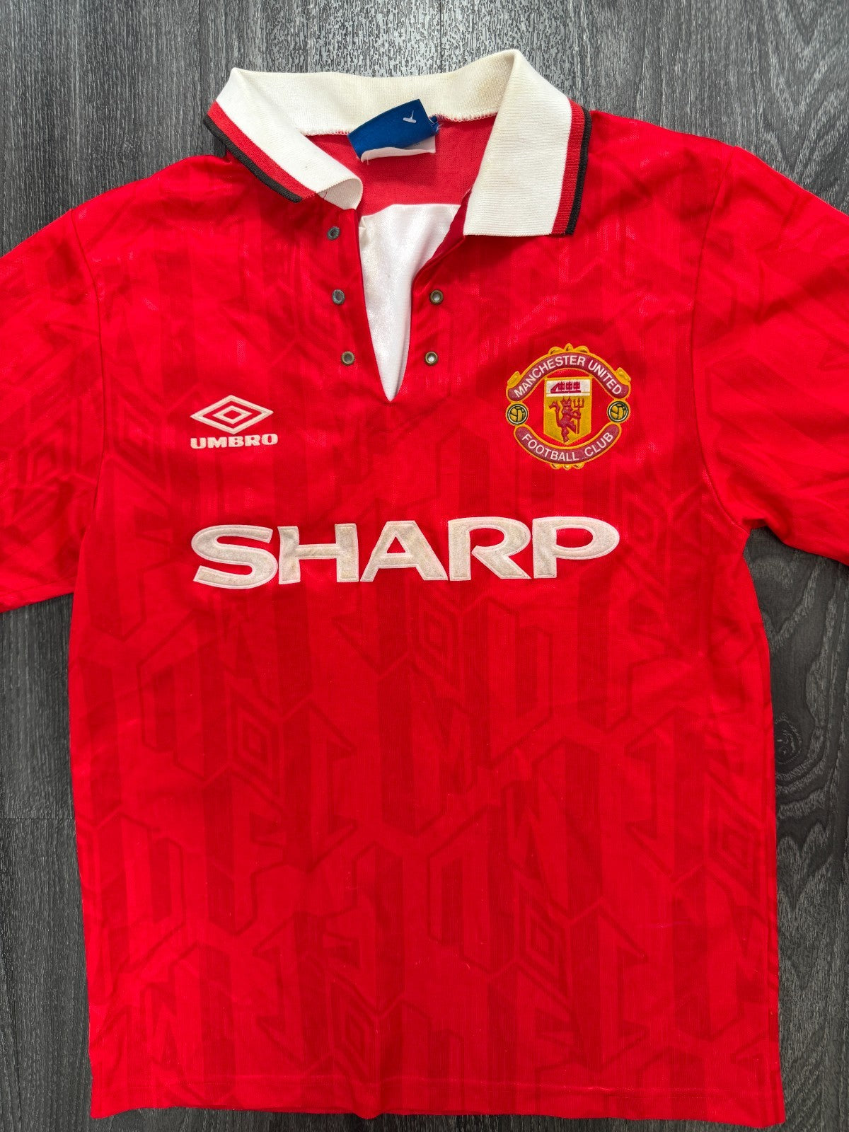 Umbro Manchester United 1992/1993 Home Shirt CANTONA 7 Mens Small2