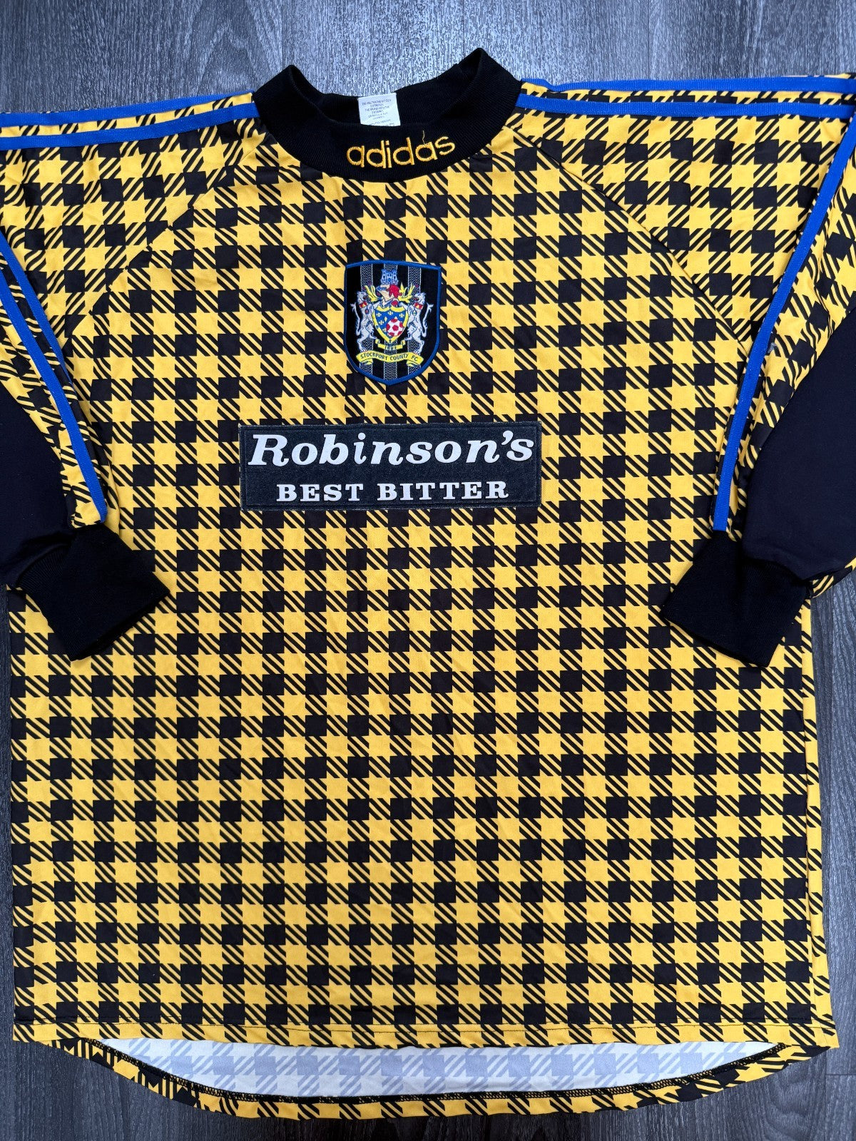 Original Adidas Stockport County 1997/1998 Goalkeeper Shirt Mens XXL 2XL0